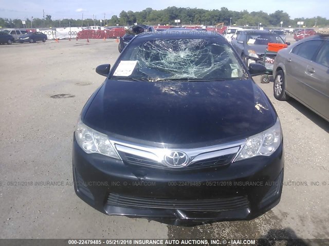 4T4BF1FK1DR274684 - 2013 TOYOTA CAMRY L/SE/LE/XLE BLACK photo 6