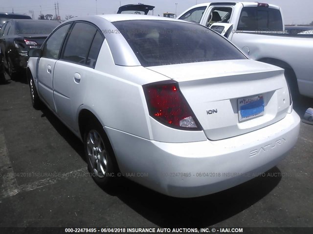 1G8AJ52F43Z109409 - 2003 SATURN ION LEVEL 2 WHITE photo 3