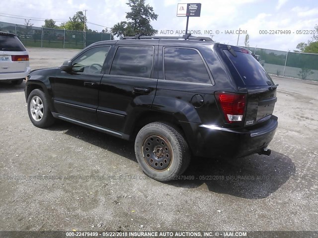 1J8GR48KX8C103477 - 2008 JEEP GRAND CHEROKEE LAREDO BLACK photo 3