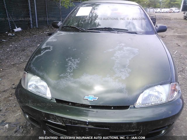 1G1JC524817266621 - 2001 CHEVROLET CAVALIER CNG GREEN photo 6