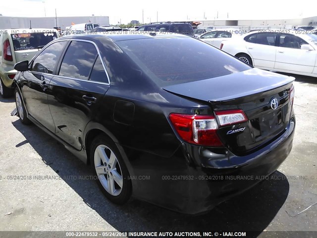 4T1BF1FK1EU787574 - 2014 TOYOTA CAMRY L/SE/LE/XLE 黑色 照片 3