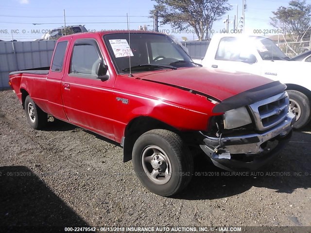 1FTYR14C7WPB20316 - 1998 FORD RANGER SUPER CAB RED photo 1