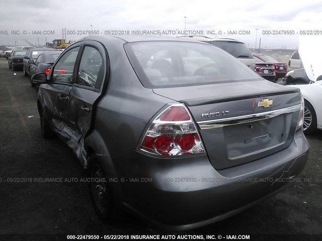 KL1TD5DEXAB107400 - 2010 CHEVROLET AVEO LS/LT 灰色 照片 3