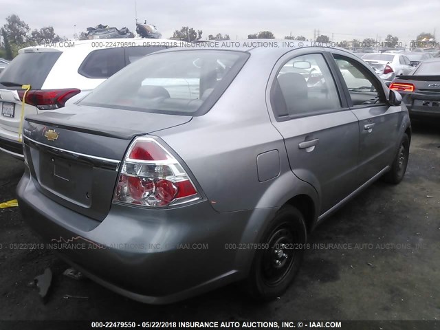 KL1TD5DEXAB107400 - 2010 CHEVROLET AVEO LS/LT 灰色 照片 4