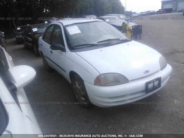 2C1MR522XW6707185 - 1998 CHEVROLET METRO LSI WHITE photo 1