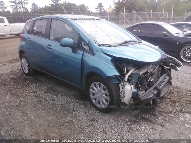 3N1CE2CP7EL404638 - 2014 NISSAN VERSA NOTE S/S PLUS/SV/SL BLUE photo 1