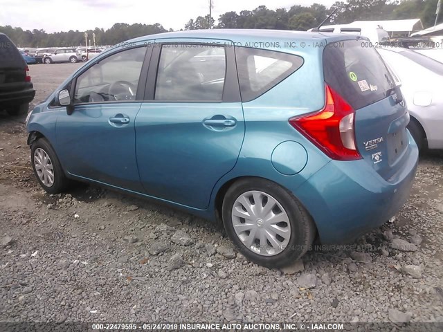 3N1CE2CP7EL404638 - 2014 NISSAN VERSA NOTE S/S PLUS/SV/SL BLUE photo 3