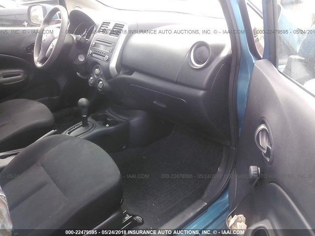 3N1CE2CP7EL404638 - 2014 NISSAN VERSA NOTE S/S PLUS/SV/SL BLUE photo 5