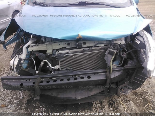 3N1CE2CP7EL404638 - 2014 NISSAN VERSA NOTE S/S PLUS/SV/SL BLUE photo 6