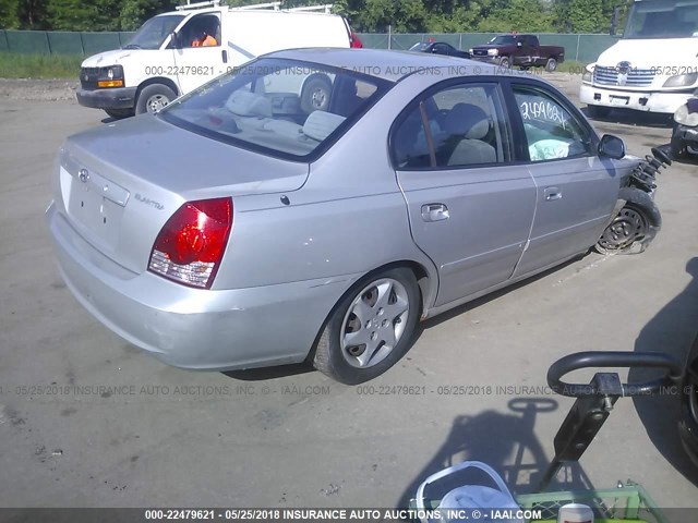 KMHDN46D45U184925 - 2005 HYUNDAI ELANTRA GLS/GT SILVER photo 4