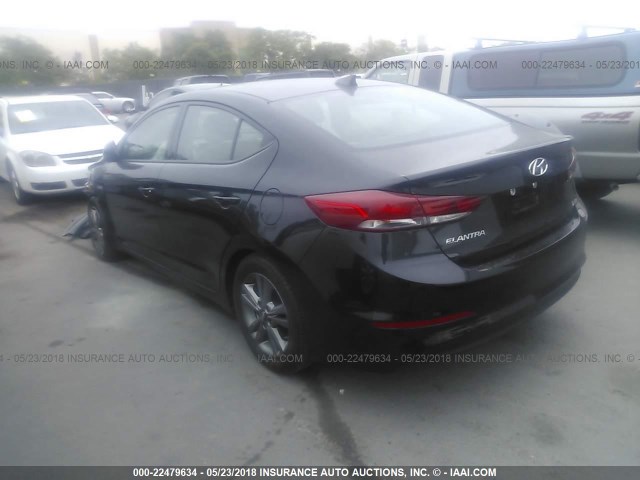 5NPD84LF4HH141735 - 2017 HYUNDAI ELANTRA SE/VALUE/LIMITED BLACK photo 3