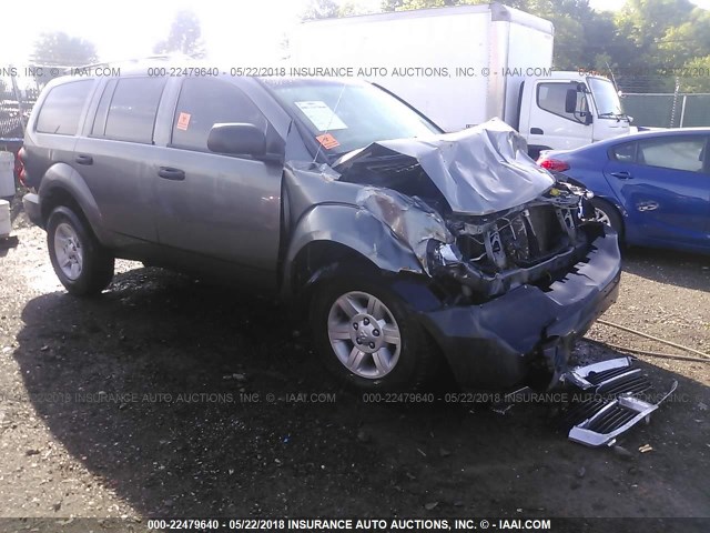 1D8HB38N08F156421 - 2008 DODGE DURANGO SXT GRAY photo 1