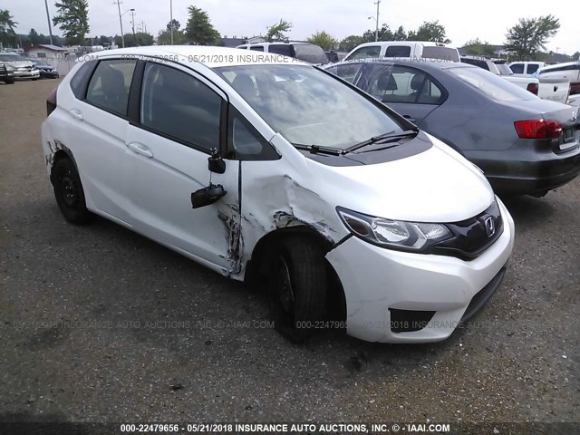 JHMGK5H58GX020065 - 2016 HONDA FIT LX WHITE photo 1