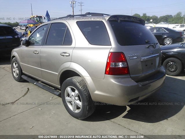 KNDJD736875690305 - 2007 KIA SORENTO EX/LX GRAY photo 3