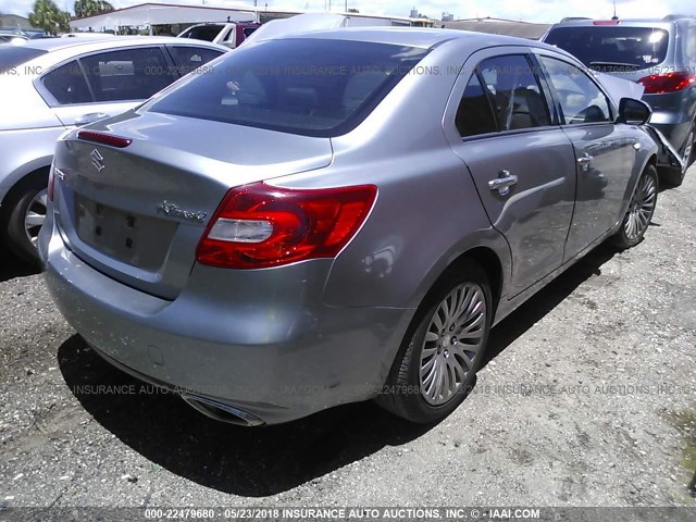 JS2RE9A36B6111213 - 2011 SUZUKI KIZASHI SE GRAY photo 4