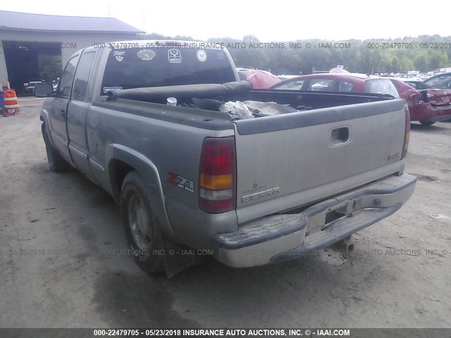 2GTEK19TX11289610 - 2001 GMC NEW SIERRA K1500 TAN photo 3