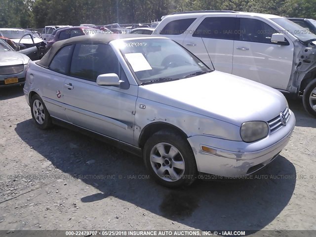 3VWDC21V32M806524 - 2002 VOLKSWAGEN CABRIO GLX SILVER photo 1