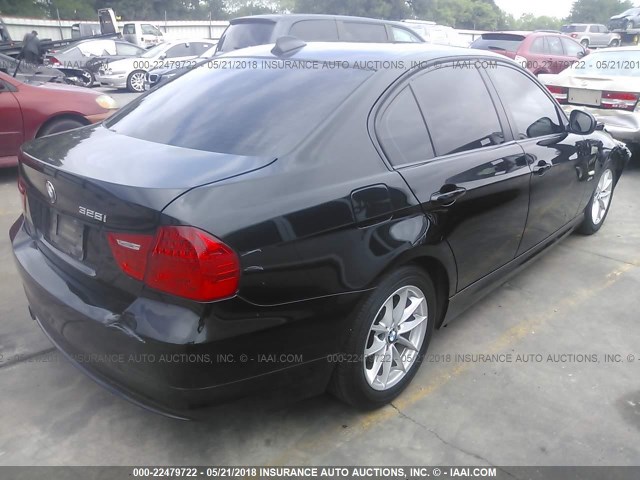 WBAPK5C51AA651482 - 2010 BMW 328 XI SULEV BLACK photo 4
