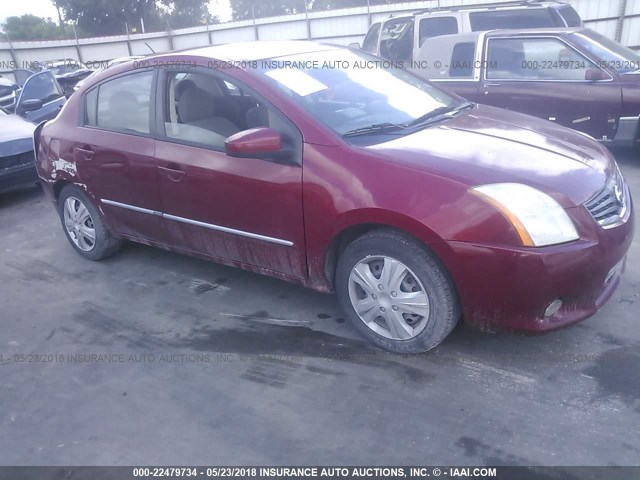 3N1AB6AP8AL662204 - 2010 NISSAN SENTRA 2.0/2.0S/SR/2.0SL RED photo 1