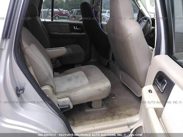 1FMPU15595LA46151 - 2005 FORD EXPEDITION XLT SILVER photo 8