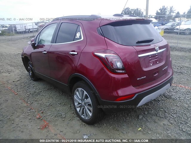 KL4CJESB5HB110848 - 2017 BUICK ENCORE PREFERRED Rot Foto 3