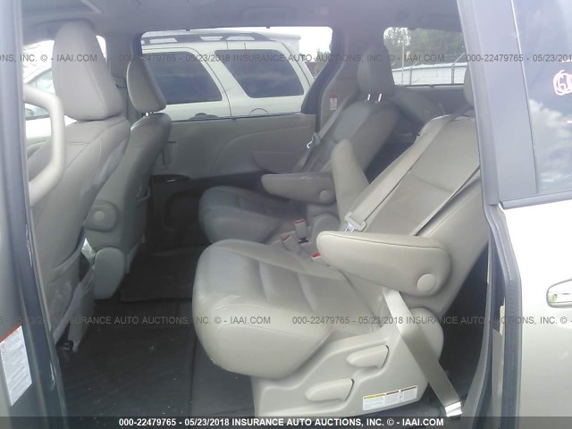 5TDYK3DCXFS548841 - 2015 TOYOTA SIENNA XLE/LIMITED Champagne photo 8