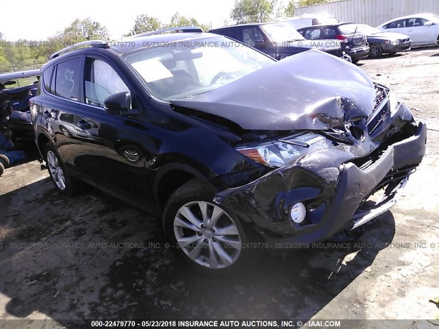 2T3DFREV9DW105145 - 2013 TOYOTA RAV4 LIMITED BLACK photo 1