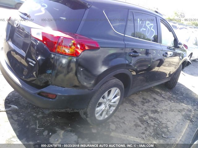 2T3DFREV9DW105145 - 2013 TOYOTA RAV4 LIMITED BLACK photo 4