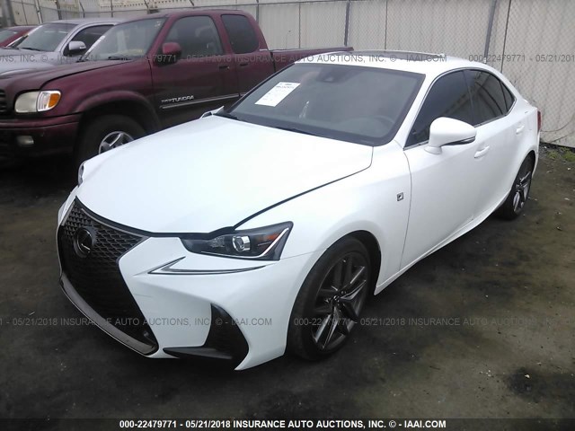 JTHBA1D26H5039308 - 2017 LEXUS IS 200T WHITE photo 2