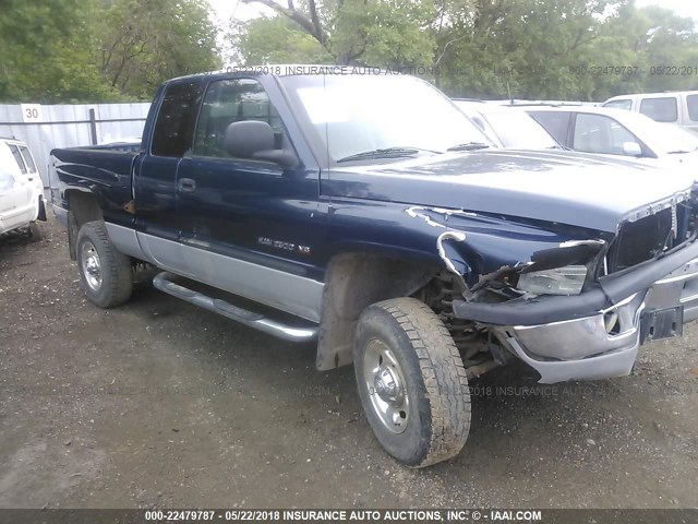 1B7KF23ZX1J544112 - 2001 DODGE RAM 2500 BLUE photo 1