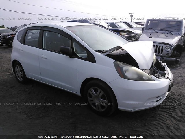 JHMGE8H26AS010590 - 2010 HONDA FIT WHITE photo 1