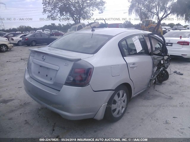 3N1AB6AP9BL639404 - 2011 NISSAN SENTRA 2.0/2.0S/SR/2.0SL SILVER photo 4