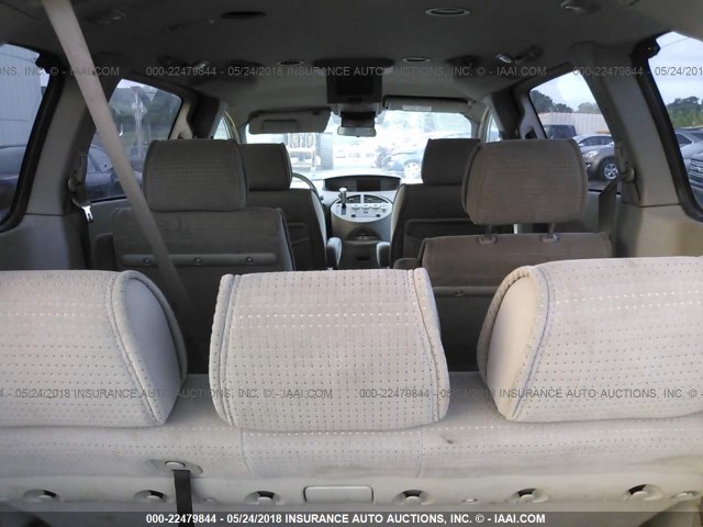 5N1BV28U25N123088 - 2005 NISSAN QUEST S/SE/SL SILVER photo 8