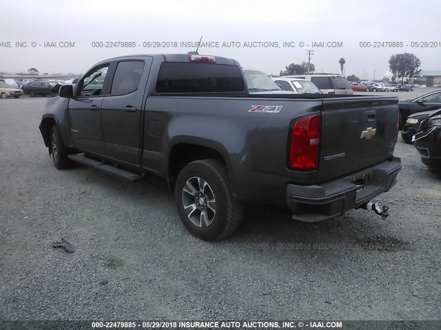 1GCGTCE32F1139429 - 2015 CHEVROLET COLORADO Z71 GRAY photo 3