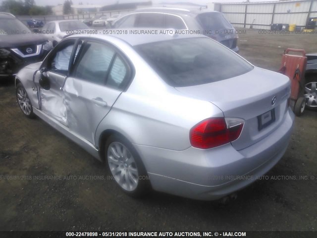 WBAVC73577KP33462 - 2007 BMW 328 XI SULEV SILVER photo 3