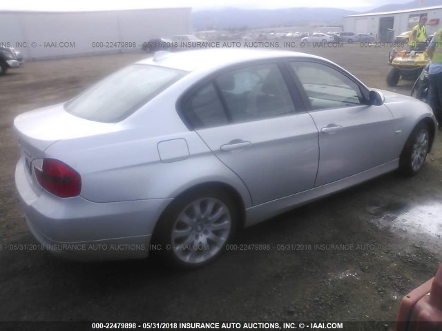 WBAVC73577KP33462 - 2007 BMW 328 XI SULEV SILVER photo 4