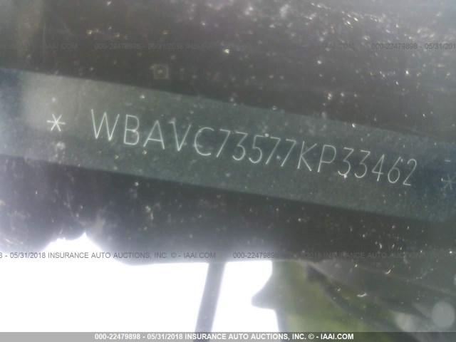 WBAVC73577KP33462 - 2007 BMW 328 XI SULEV SILVER photo 9