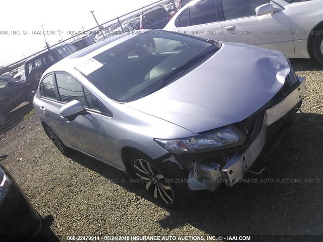 19XFB2F95EE263931 - 2014 HONDA CIVIC EXL SILVER photo 1