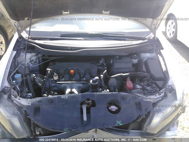 19XFB2F95EE263931 - 2014 HONDA CIVIC EXL SILVER photo 10