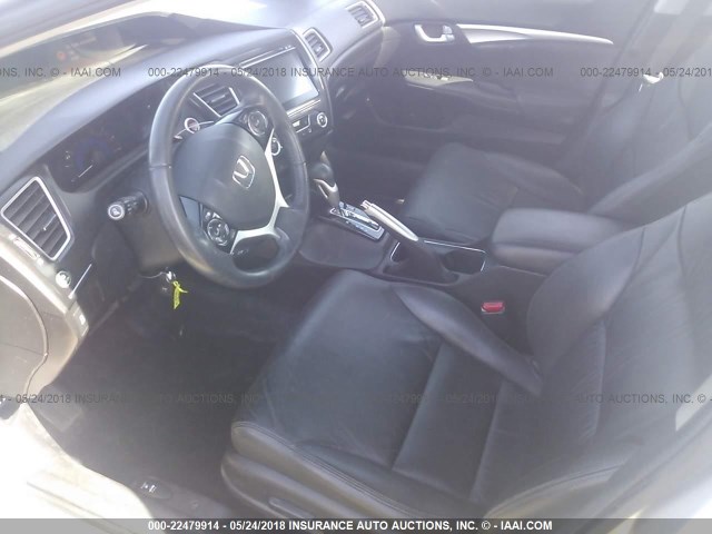 19XFB2F95EE263931 - 2014 HONDA CIVIC EXL SILVER photo 5
