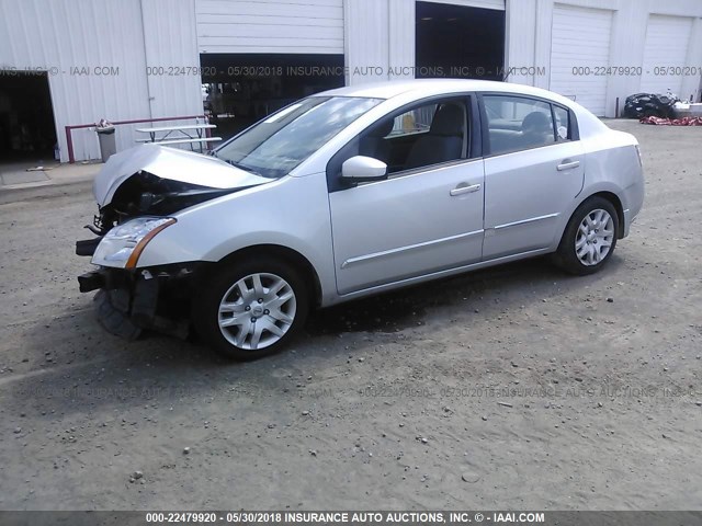 3N1AB6AP4AL639941 - 2010 NISSAN SENTRA 2.0/2.0S/SR/2.0SL SILVER photo 2