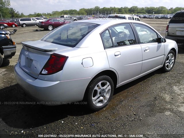 1G8AL54F24Z152705 - 2004 SATURN ION LEVEL 3 SILVER photo 4