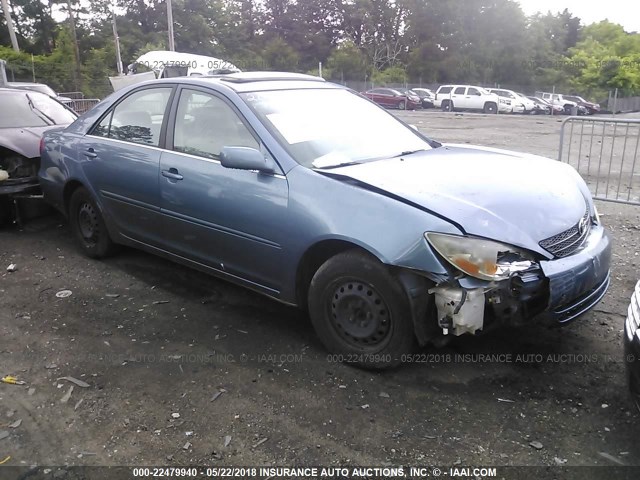 JTDBE32K930150929 - 2003 TOYOTA CAMRY LE/XLE BLUE photo 1