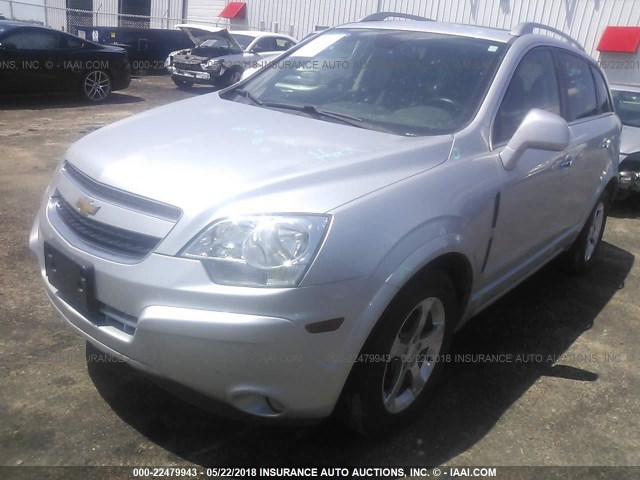 3GNAL3EK7ES562718 - 2014 CHEVROLET CAPTIVA LT SILVER photo 2