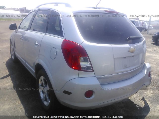 3GNAL3EK7ES562718 - 2014 CHEVROLET CAPTIVA LT SILVER photo 3