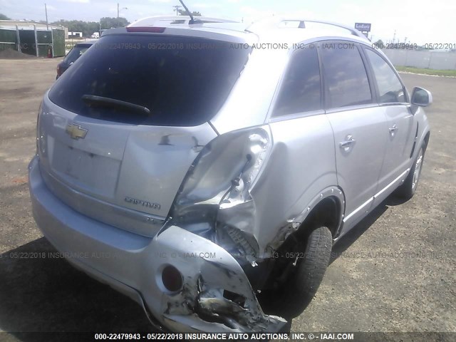 3GNAL3EK7ES562718 - 2014 CHEVROLET CAPTIVA LT SILVER photo 4