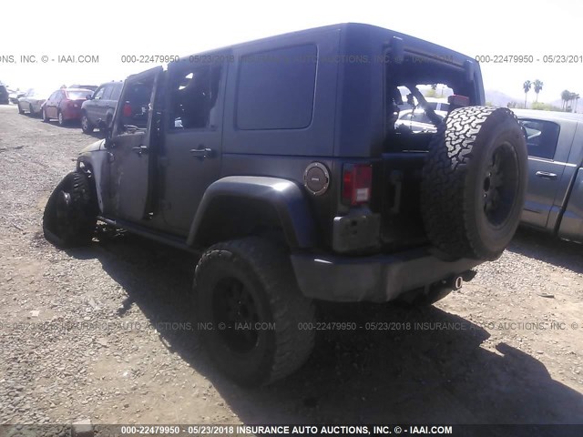 1J8GA59137L140341 - 2007 JEEP WRANGLER SAHARA BLACK photo 3