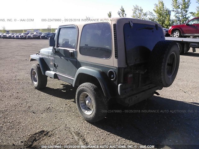 1J4FA59S61P344573 - 2001 JEEP WRANGLER / TJ SAHARA GREEN photo 3