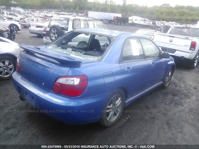 JF1GD29665G518740 - 2005 SUBARU IMPREZA WRX/VDT Dark Blue photo 4