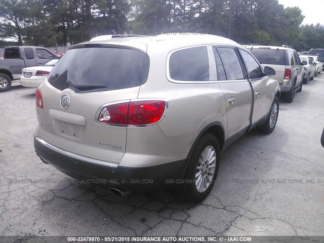 5GAER23748J289150 - 2008 BUICK ENCLAVE CXL Champagne photo 4